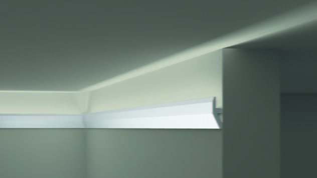 Panel mouldings, Chair rails, Wainscotting, Lighting profiles, Indirect lighting - W1 WALLSTYL® - Noël & Marquet - International